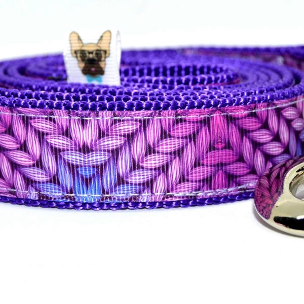 trela para cão dog leash dog lead purple